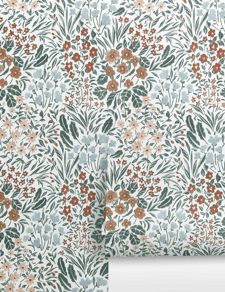 #color::dark | Dark-toned Floral Field Wallpaper by Rylee + Cru