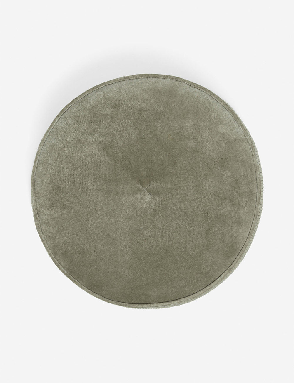 Velvet Disc juniper green Pillow by Sarah Sherman Samuel