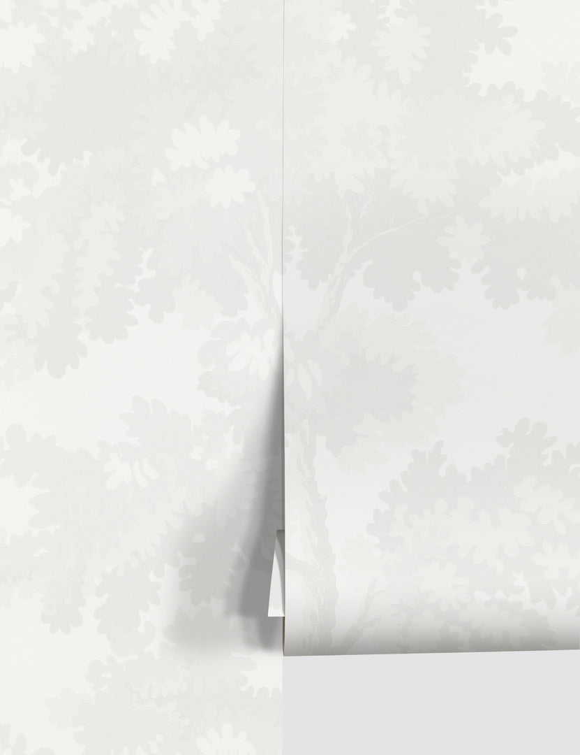 #color::white | Scalamandre botanical inspired white raphael wallpaper