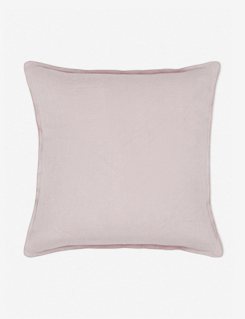 #color::greige #style::square #fill type::with-feather-down-insert #fill type::pillow-cover-only | Arlo Greige flax linen solid square pillow