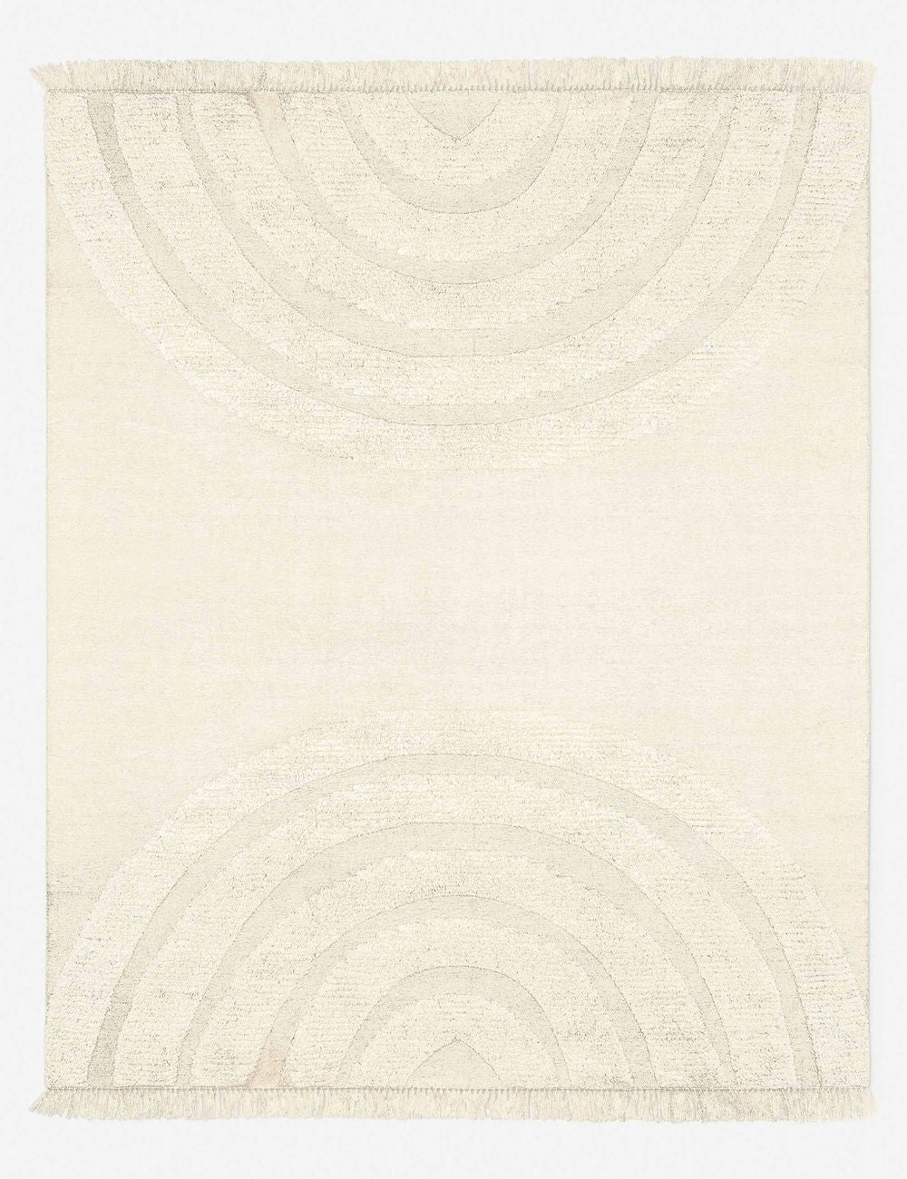 Arches natural 100% wool Rug featuring a high-low pile arched design by Sarah Sherman Samuel