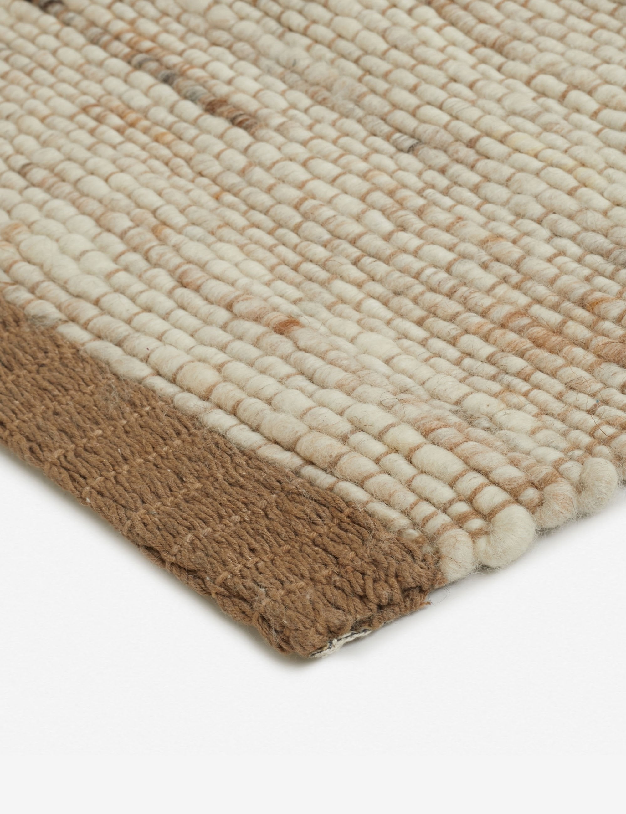 Corner of the Khloe natural rug